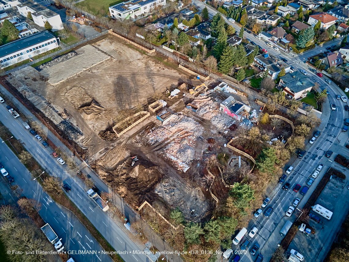21.11.2020 - Bauplatz der Grundschule in Neuperlach in München